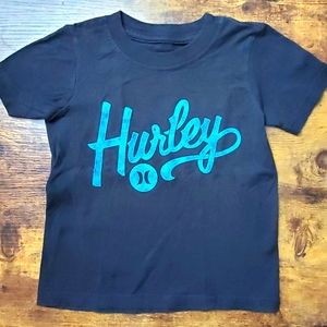Toddler Unisex Hurley Black Cotton Tshirt Size 3T